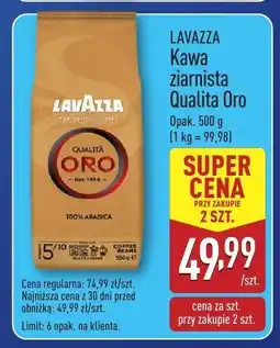 ALDI Kawa Kawa ziarnista Qualita Oro LAVAZZA oferta