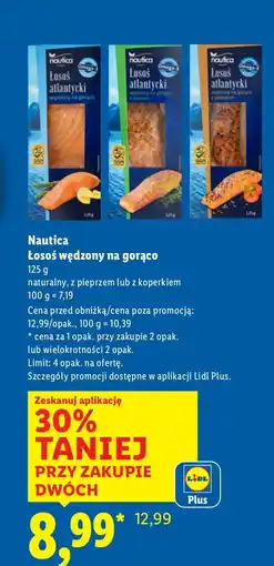 Lidl Łosoś Nautica łosoś wędzony na gorąco oferta