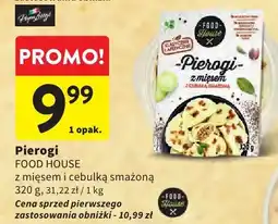 Intermarche Pierogi z mięsem i cebulką smażoną Food House oferta