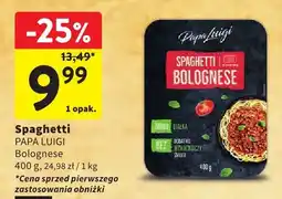 Intermarche Danie Spaghetti Bolognese Papa Luigi oferta