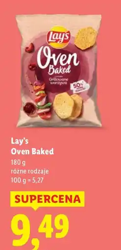 Lidl Chipsy Lay's Oven Baked 180g oferta