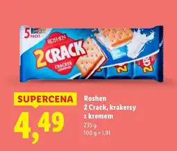 Lidl Krakersy Roshen 2.Crack z kremem 235g oferta