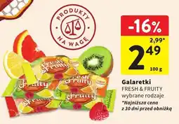 Intermarche Galaretki Fresh & Fruity wybrane rodzaje oferta