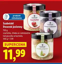 Lidl Deser Szabelski jesienny szarlotka/śliwka w czekoladzie/gruszka w karmelu oferta
