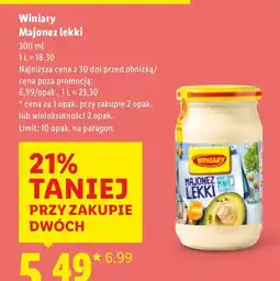 Lidl Majonez Winiary lekki oferta