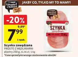 Intermarche Szynka zawędzana Prosto z Wędzlinarni oferta