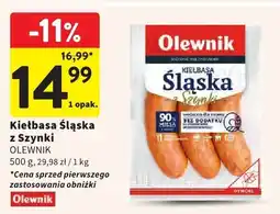 Intermarche Kiełbasa Śląska z Szynki Olewnik oferta