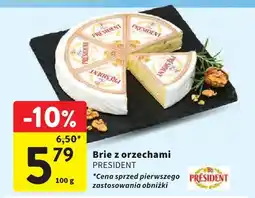 Intermarche Ser Brie z orzechami President oferta