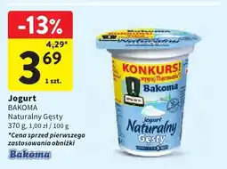 Intermarche Jogurt naturalny Bakoma Naturalny Gęsty oferta