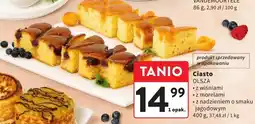 Intermarche Ciasto Olsza z wiśniami/z morelami/z nadzieniem o smaku jagodowym oferta