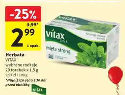 Intermarche Herbata Vitax Mięta Strong oferta