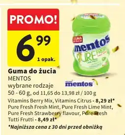 Intermarche Guma do żucia Mentos Pure Fresh oferta