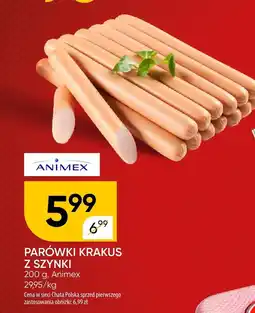 Chata Polska Parówki Krakus z szynki Animex oferta