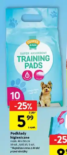 Intermarche Podkłady higieniczne Cooper & Pals oferta