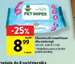 Intermarche Chusteczki nawilżane dla zwierząt oferta