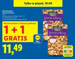 Lidl Orzechy nerkowca 1+1 GRATIS Alesto oferta
