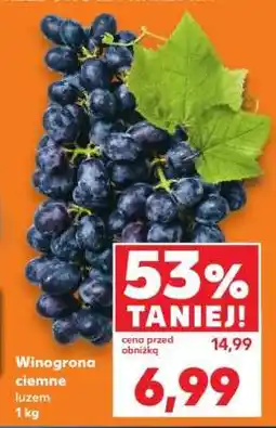 Kaufland Winogrona ciemne, luzem 1 kg oferta