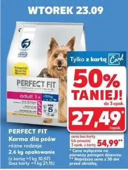 Kaufland PERFECT FIT Karma dla psów różne rodzaje 2,6 kg opakowanie oferta