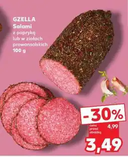 Kaufland GZELLA Salami z papryką lub w ziołach prowansalskich 100 g oferta