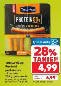 Kaufland TARCZYŃSKI Parówki proteinowe z kurczaka 200 g opakowanie oferta