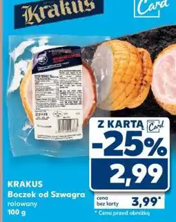 Kaufland KRAKUS Boczek od Szwagra rolowany 100 g oferta
