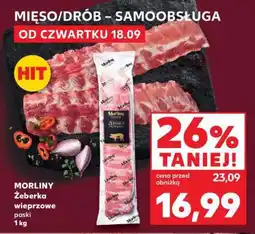 Kaufland MORLINY Żeberka wieprzowe paski 1 kg oferta