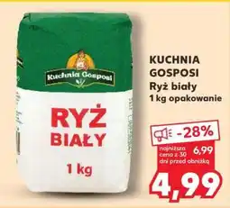 Kaufland KUCHNIA GOSPOSI Ryż biały 1 kg opakowanie oferta