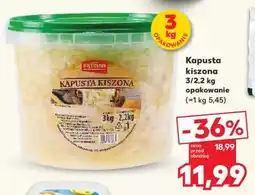 Kaufland Kapusta kiszona 3/2,2 kg opakowanie oferta