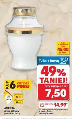 Kaufland AMFORA Znicz szklany oferta