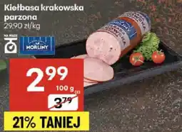 Delikatesy Centrum Kiełbasa krakowska parzona MORLINY oferta