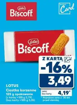 Kaufland LOTUS Ciastka korzenne 125 g opakowanie oferta
