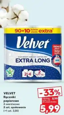 Kaufland VELVET Ręczniki papierowe oferta