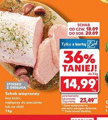 Kaufland Schab wieprzowy bez kości oferta