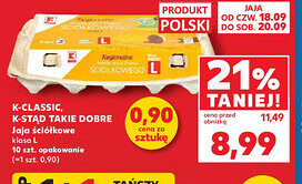 Kaufland Jaja ściółkowe K-Classic oferta