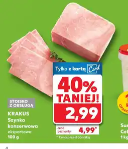 Kaufland Krakus Szynka konserwowa eksportowa oferta