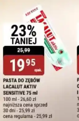 bi1 Pasta do zębów Lacalut Aktiv Sensitive oferta