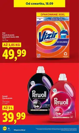 Lidl Proszek do prania color Vizir oferta