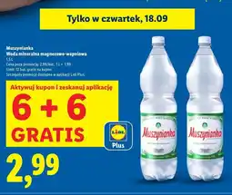 Lidl Woda niegazowana Muszynianka oferta