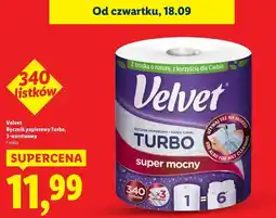 Lidl Ręcznik papierowy Velvet Turbo oferta