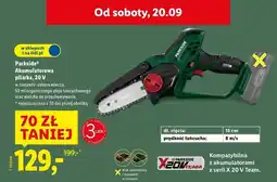 Lidl Pilarka ręczna 20 v Parkside oferta