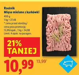 Lidl Mięso mielone wieprzowe z karkówki Rzeźnik Codzienna Dostawa oferta