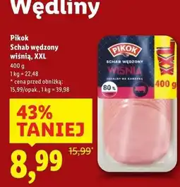 Lidl Schab wędzony wiśnią Pikok oferta