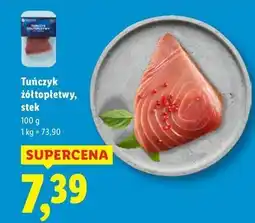 Lidl Tuńczyk żółtopłetwy stek Seamor oferta