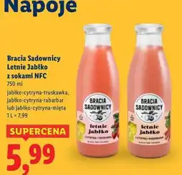 Lidl Sok letnie jabłko z cytryną i miętą Bracia Sadownicy oferta