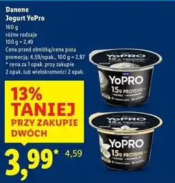Lidl Jogurt proteinowy wanilia Danone Yopro oferta