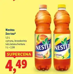 Lidl Napój peach Nestea oferta
