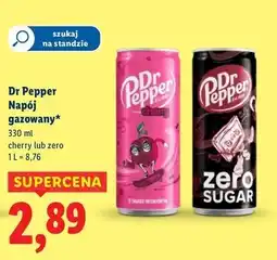 Lidl Napój zero Dr Pepper oferta