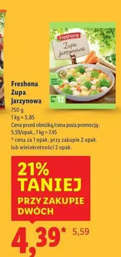 Lidl Zupa jarzynowa Freshona oferta