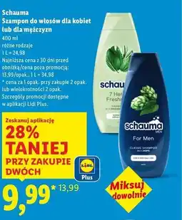 Lidl Szampon do włosów ziołowy Schauma 7 Herbs oferta