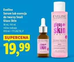 Lidl Esencja żelowa do twarzy Eveline Glass Skin Snail oferta